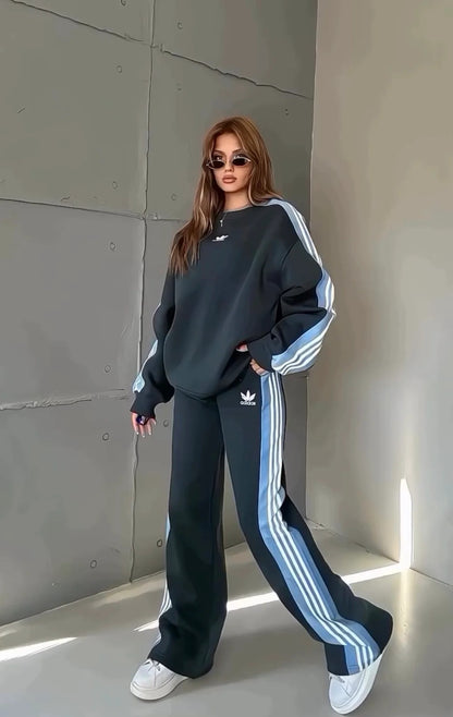 CH-615 BEAS Side Stripe Printed Tracksuit