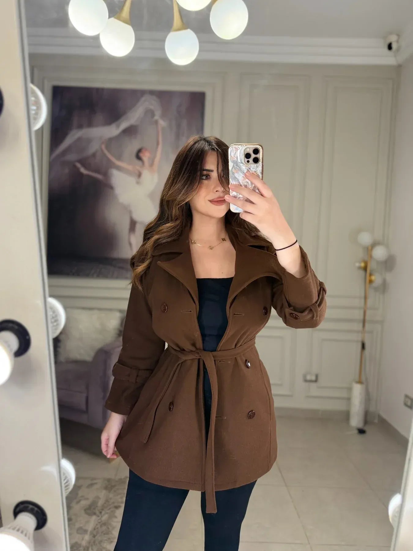 CH-614 BEAS Women’s Stylish Fleece Twin Set – Short Jacket & Inner Outfit