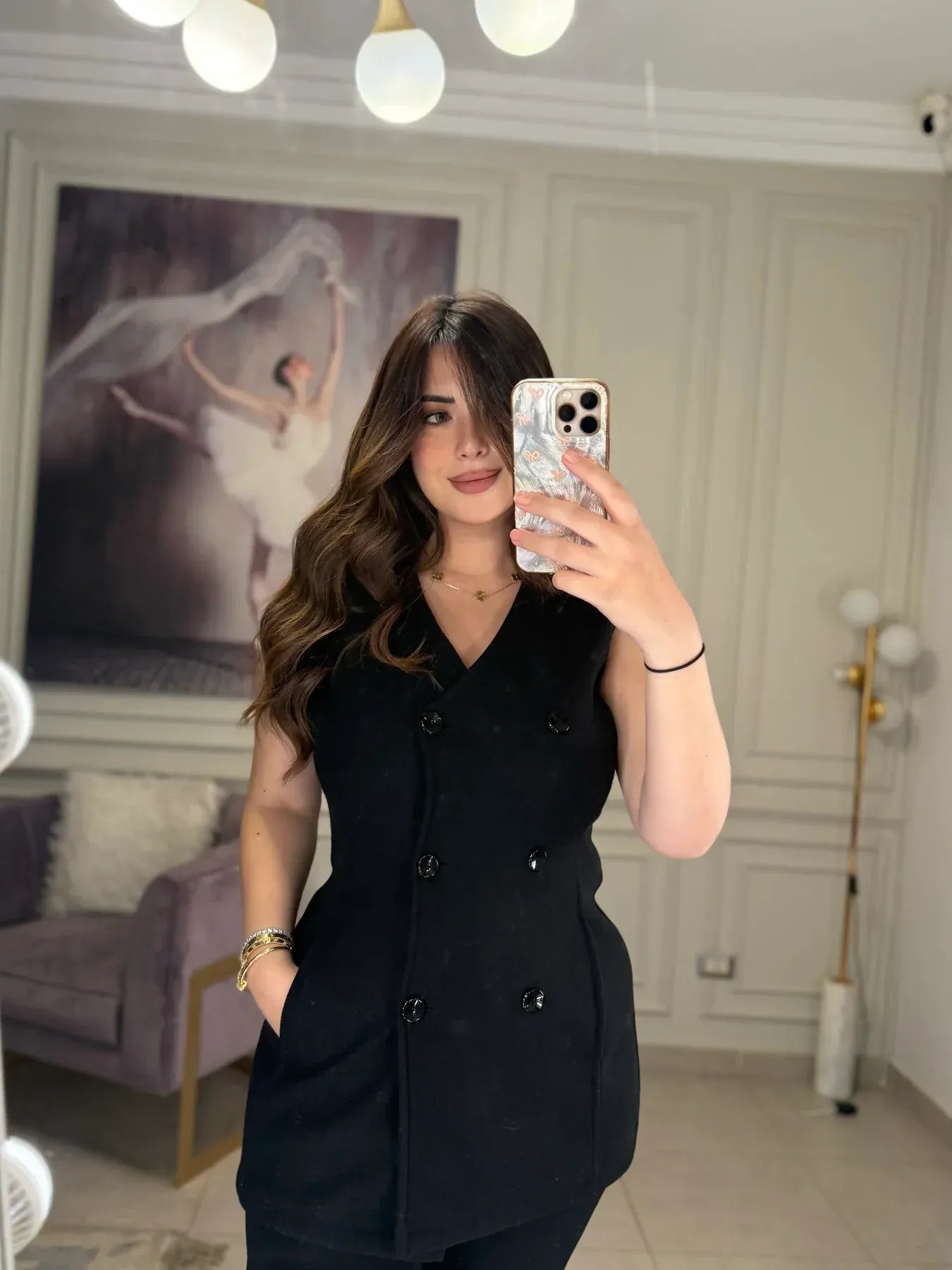 CH-614 BEAS Women’s Stylish Fleece Twin Set – Short Jacket & Inner Outfit