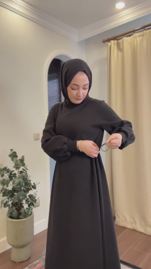CH-508 BEA'S 2 Pcs Winter Outfit Long Frock With Upper Fleece Hoodie