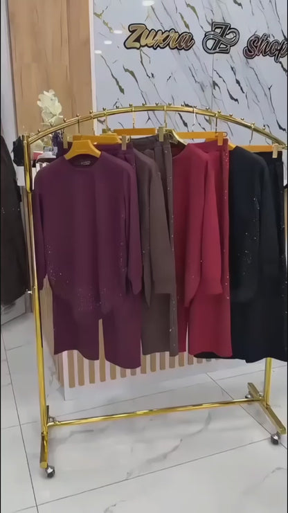 CH 605 BEAS Winter Fleece Crystal Stone Sparkle Outfit