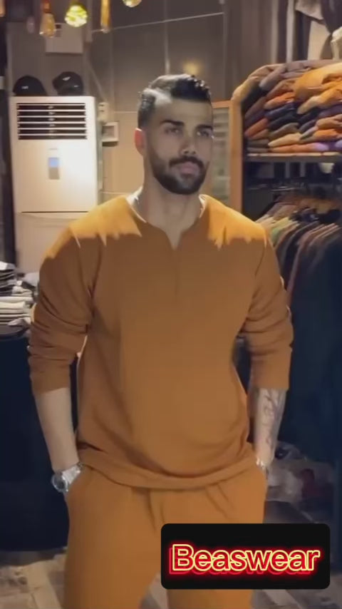 LI-46 BEA'S NEW WINTER V-NECK TRACKSUIT