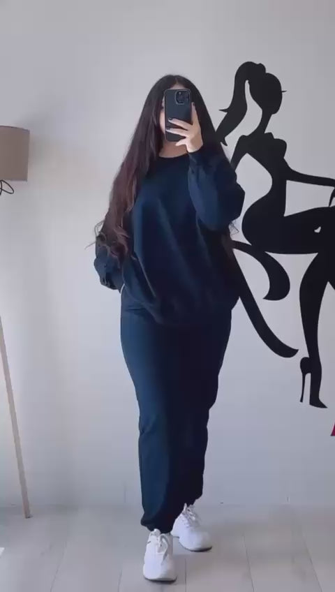 CH-486 Bea's Round Neck Basic Tracksuit For Winters