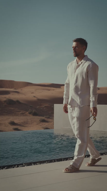 LI-93 | BEAS | Obsidian Sand Luxe Linen Co-Ord Ensemble