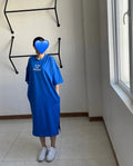 Ch # 461 BEA'S No Time For Fake People Drop Shoulder Long Top Tee