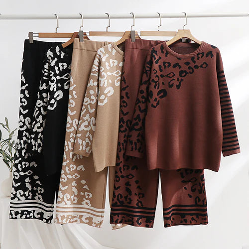 CH-496 BEA'S Printed Winter Fleece Co ord set